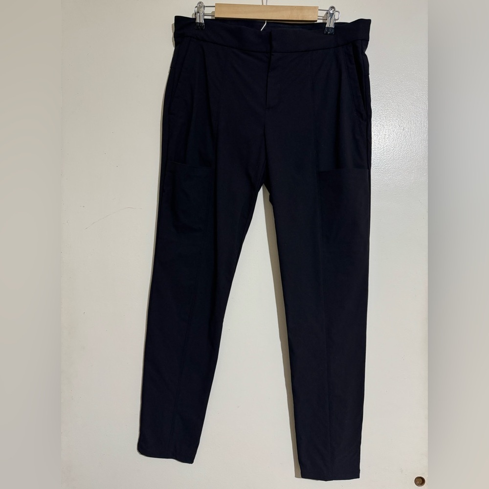 Athleta black trousers pants size 12